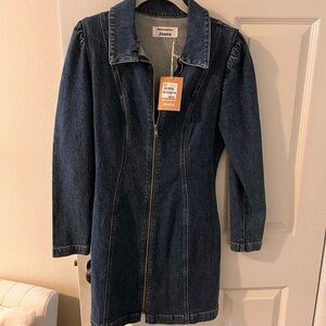 Reformation Kensington Blue Denim Mini Dress